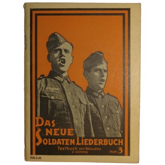 Saksan sotilaiden laulukirja, oranssi kansi. Espenlaub militaria